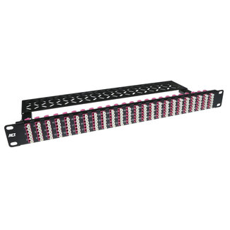 ACT ACT Fiber panel high density 96 verbindingen / 192 fibers LC multimode OM4