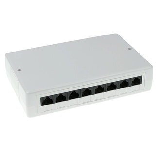 ACT ACT Modulair opbouwdoos unshielded 8-voudig CAT5E