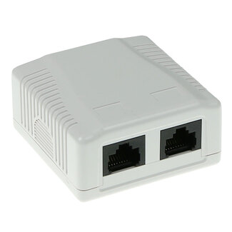 ACT ACT Modulair opbouwdoos unshielded 2-voudig CAT5E