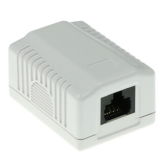 ACT ACT Modulair opbouwdoos unshielded 1-voudig CAT6