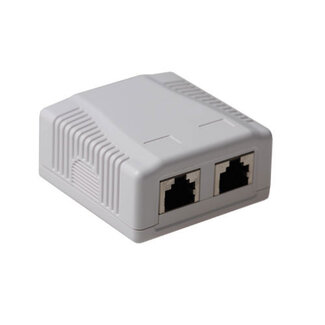 ACT ACT Modulair opbouwdoos shielded 2-voudig CAT6A