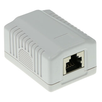 ACT ACT Modulair opbouwdoos shielded 1-voudig CAT6A