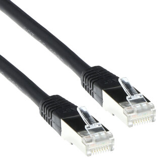 ACT ACT Zwarte 2 meter LSZH SFTP CAT6 patchkabel met RJ45 connectoren