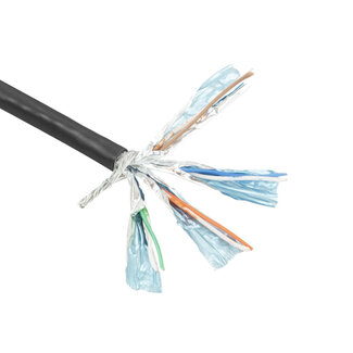 ACT ACT CAT6 S/FTP PVC soepel patch zwart 305 m