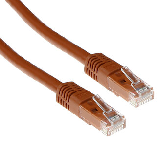 ACT ACT Bruine 10 meter U/UTP CAT6 patchkabel met RJ45 connectoren