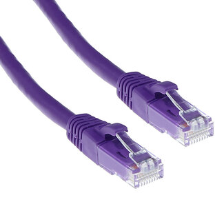 ACT ACT Paarse 3 meter U/UTP CAT6A patchkabel snagless met RJ45 connectoren
