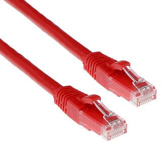 ACT ACT Rode 7 meter U/UTP CAT6A patchkabel snagless met RJ45 connectoren