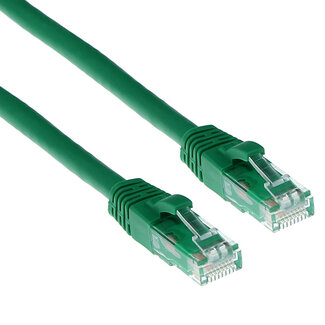 ACT ACT Groene 1,5 meter U/UTP CAT6A patchkabel snagless met RJ45 connectoren