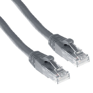 ACT ACT Grijze 0,5 meter U/UTP CAT6A patchkabel snagless met RJ45 connectoren
