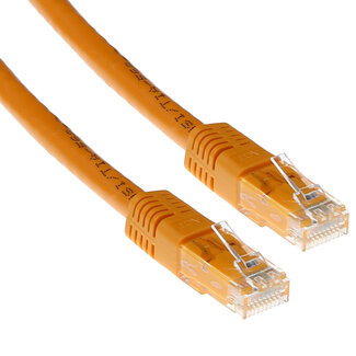 ACT ACT Oranje 0,5 meter U/UTP CAT6A patchkabels met RJ45 connectoren