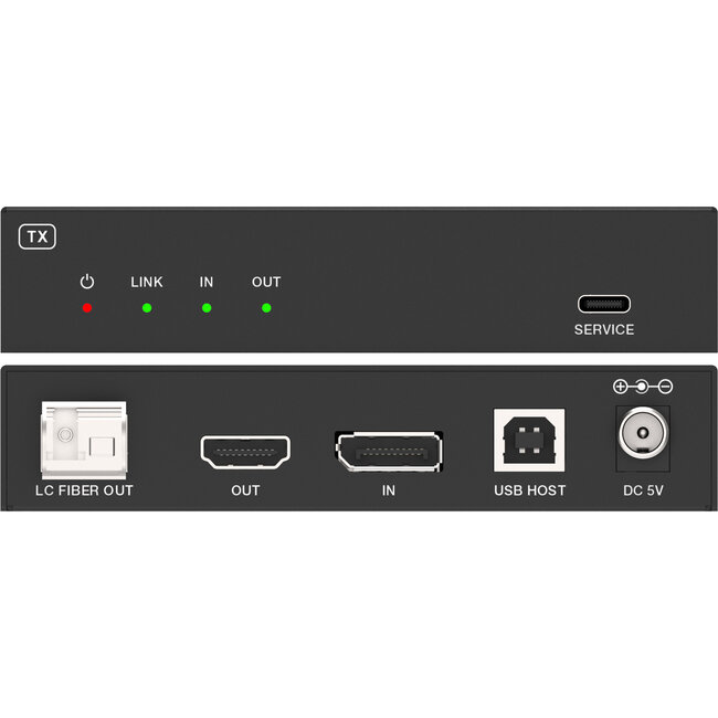InLine® KVM Extender, DP 4K/60Hz, Fiber Singlemode, 10km, Set