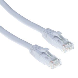 ACT ACT Witte 15,00 meter U/UTP CAT6A patchkabel snagless met RJ45 connectoren