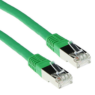 ACT ACT Groene 0,5 meter LSZH SFTP CAT6A patchkabel met RJ45 connectoren