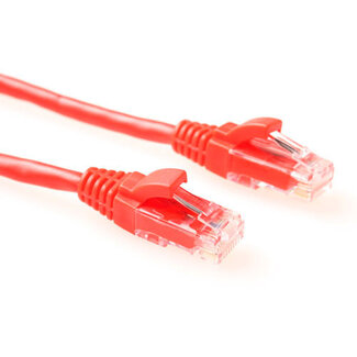 ACT ACT Rode 1,5 meter U/UTP CAT5E patchkabel component level met RJ45 connectoren