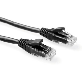 ACT ACT Zwarte 5 meter U/UTP CAT6 patchkabel component level met RJ45 connectoren