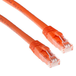 ACT ACT Oranje 1 meter U/UTP CAT6 patchkabel snagless met RJ45 connectoren