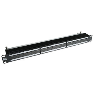 ACT ACT Patchpanel CAT6A shielded 24 poorten met cover