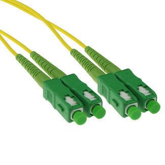 ACT ACT 1 meter LSZH Singlemode 9/125 OS2  glasvezel patchkabel duplex met SC/APC connectoren