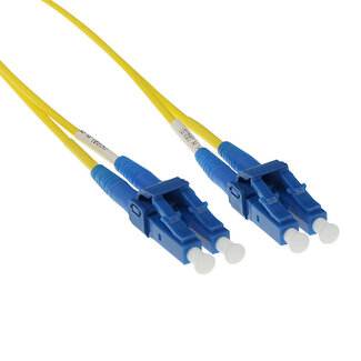 ACT ACT 0.5 meter LSZH Singlemode 9/125 OS2 short boot glasvezel patchkabel duplex met LC connectoren