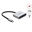 Delock USB Type-C™ Adapter to HDMI 4K 60 Hz with USB Type-A and USB Type-C™ PD 3.1 140 W