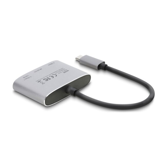 Delock USB Type-C™ Adapter to HDMI 4K 60 Hz with USB Type-A and USB Type-C™ PD 3.1 140 W