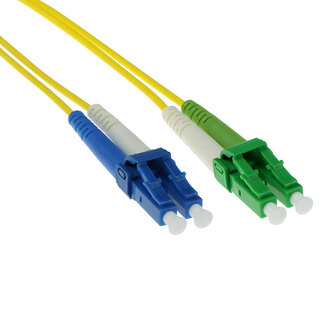 ACT ACT 5 meter LSZH Singlemode 9/125 OS2  glasvezel patchkabel duplex met LC/APC en LC/UPC connectoren