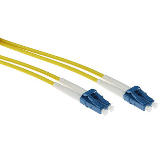 ACT ACT 50 meter singlemode 9/125 OS2 duplex armored fiber patch kabel met LC connectoren