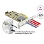 Delock PCI Express x4 Card to 2 x external USB Type-C™ 40 Gbps (DP Alt Mode) female – Low Profile Form Factor