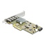 Delock PCI Express x4 Card to 2 x external USB Type-C™ 40 Gbps (DP Alt Mode) female – Low Profile Form Factor