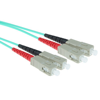 ACT ACT 1 meter LSZH Multimode 50/125 OM3 glasvezel patchkabel duplex met SC connectoren