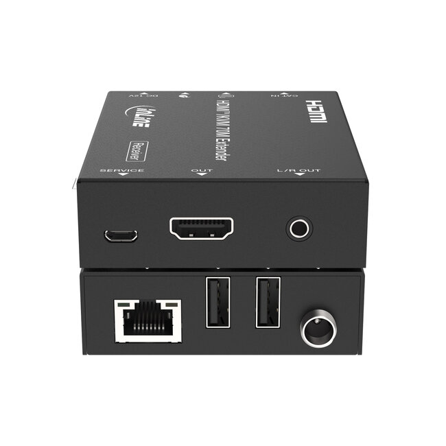 InLine® KVM Extender Cat.6, HDMI 4K/60Hz, 70m, Set