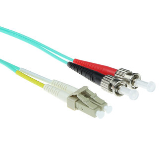 ACT ACT 3 meter LSZH Multimode 50/125 OM3 glasvezel patchkabel duplex met LC en STconnectoren