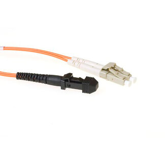 ACT ACT 1 meter LSZH Multimode 62.5/125 OM1 glasvezel patchkabel duplex met MTRJ en LC connectoren
