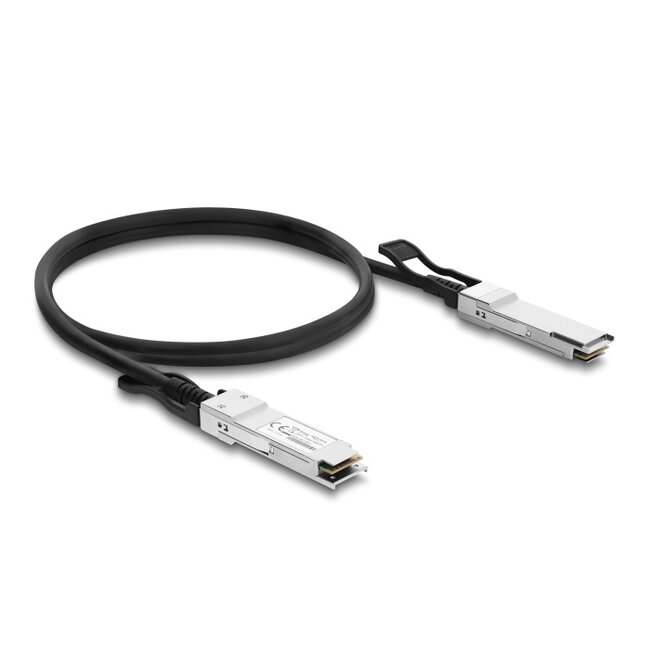Delock Twinax Cable QSFP28 male to QSFP28 male 100 Gbps 2 m