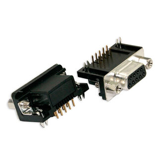 Intronics OEM 9 polige D-sub female PCB connector