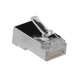 ACT ACT RJ45 (8P/8C)  afgeschermde modulaire connector voor ronde kabel met soepele aders