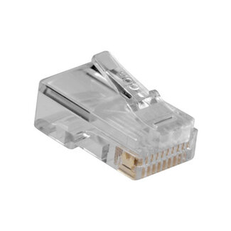 ACT ACT RJ48 (10P/10C) modulaire connector voor platte kabel