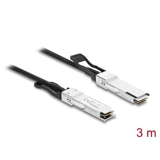 DeLOCK Delock Twinax Cable QSFP28 male to QSFP28 male 100 Gbps 3 m