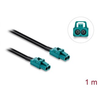 DeLOCK Delock Cable Mini FAKRA Z jack dual to Mini FAKRA Z jack dual