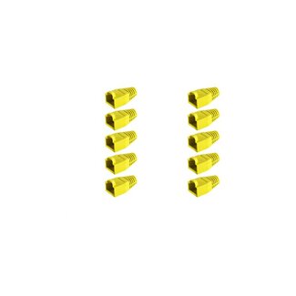 S-Impuls Knickschutztülle für RJ 45 Stecker, gelb VE10