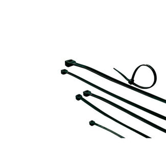 ACT ACT Tie wraps | kabelbinders zwart, lengte 100 mm, breedte 2,5 mm