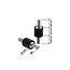 Delock Vibration Damper M4 x 0.7 mm D 10 x H 10 mm with 2 x external thread 4 pieces black