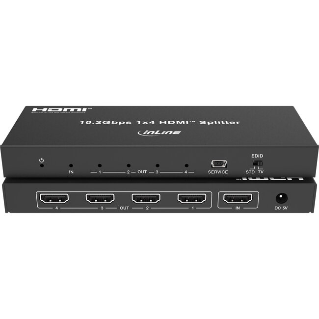 InLine® Video Splitter, 1x4, HDMI 4K/30Hz