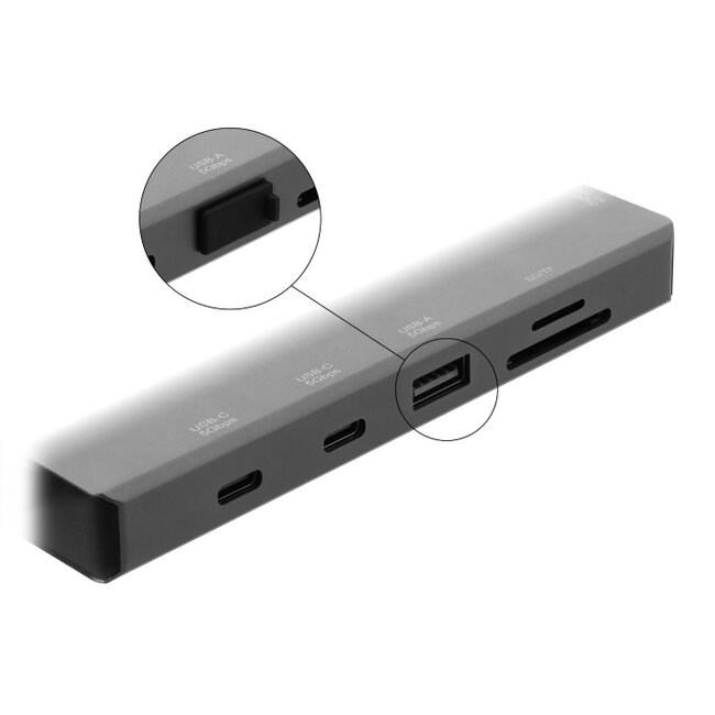 Delock Dust Cover for USB Type-A female 10 pieces silicone black