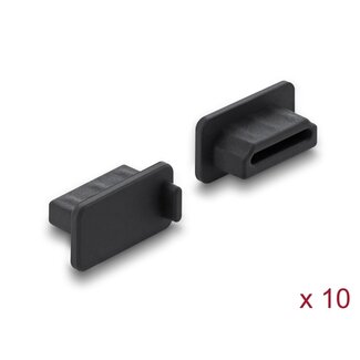 DeLOCK Delock Dust Cover for HDMI-A female 10 pieces silicone black