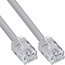 InLine® Modular ronde kabel RJ12, stekker/stekker, 6-aderig, 6P6C, 0,5m