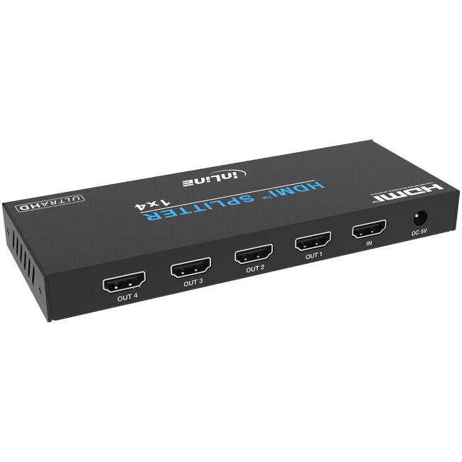 InLine® Video Splitter, 1x4, HDMI 4K/60Hz