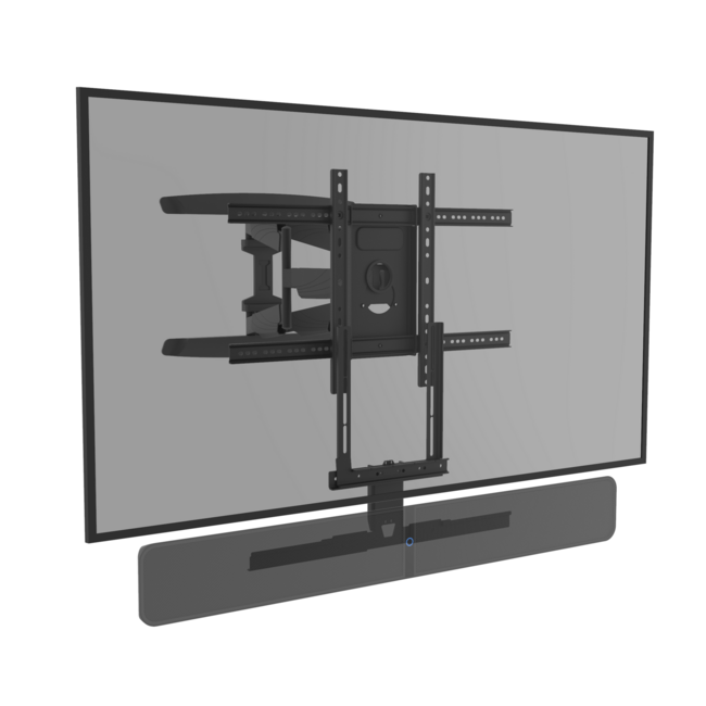 Draaibare muurbeugel met Bluesound Pulse 2i frame