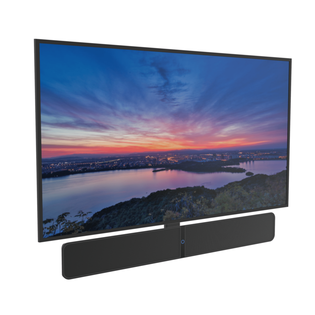 Draaibare muurbeugel met Bluesound Pulse 2i frame