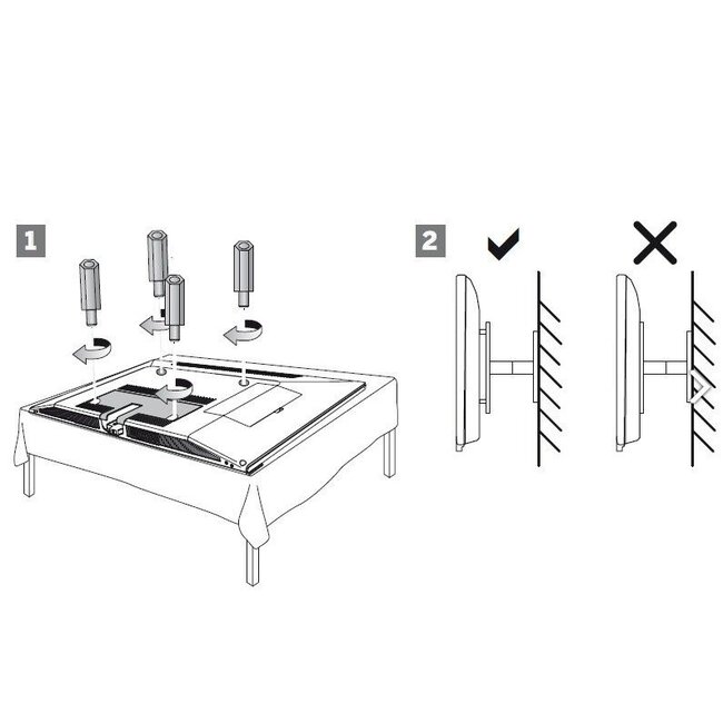 Set afstandsbussen M6x30 [4x]